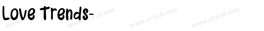 Love Trends字体转换